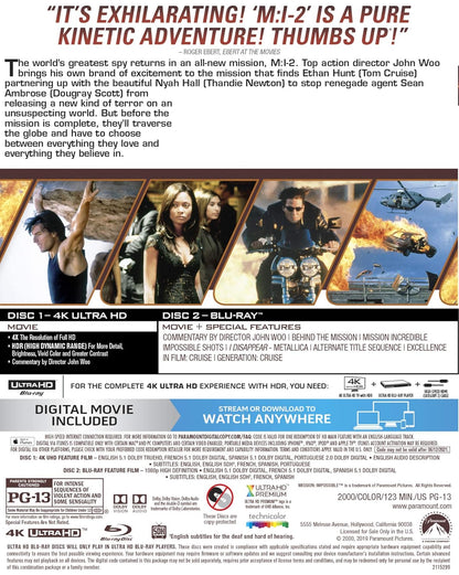Mission: Impossible 2 (4K UHD + Blu-ray + Digital)