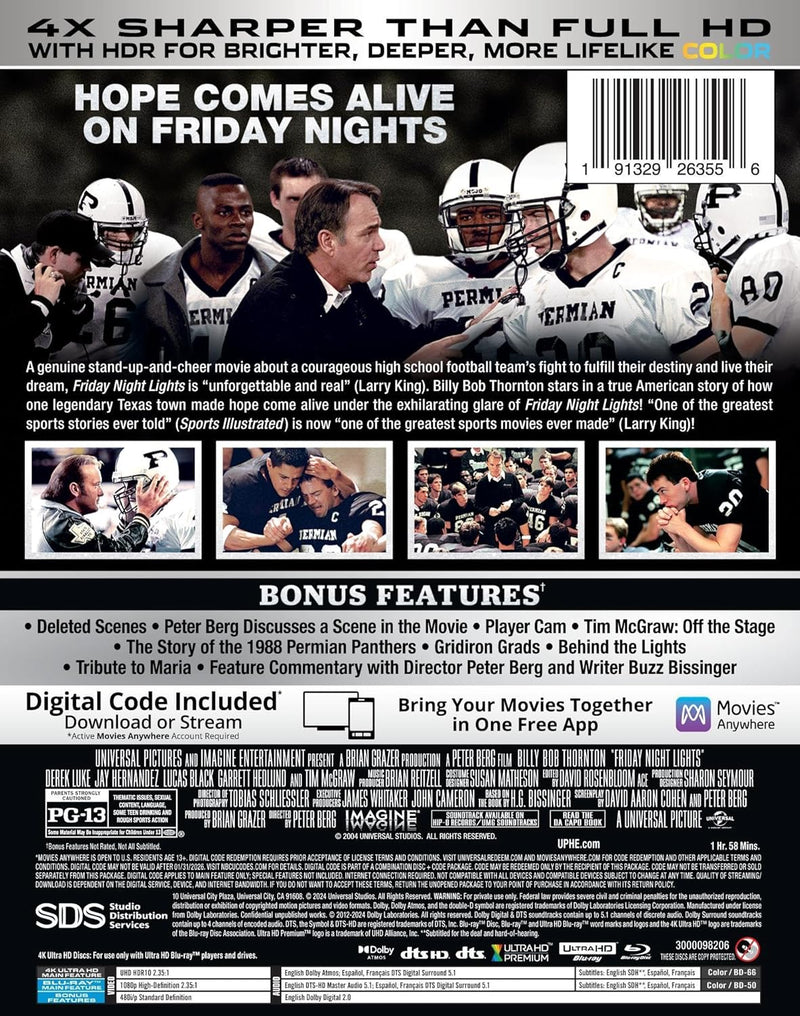 Friday Night Lights - Limited Edition Steelbook (4K Ultra HD + Blu-ray + Digital)-3