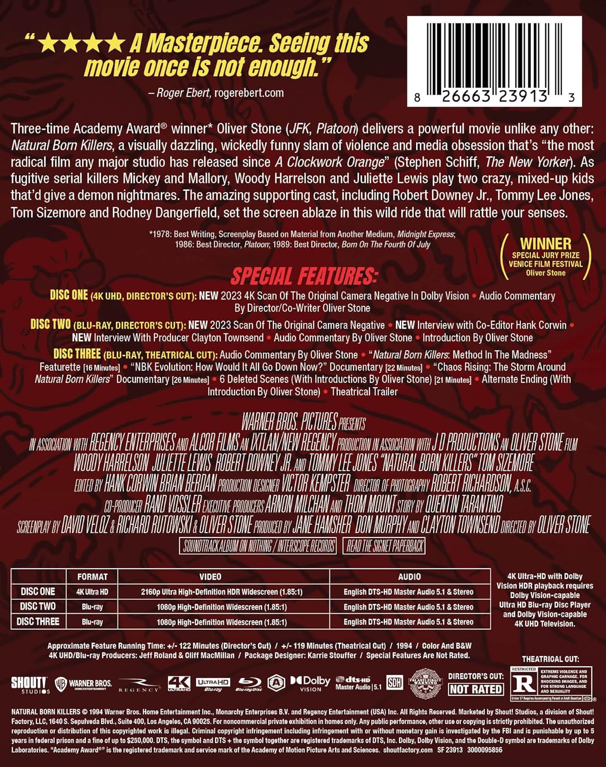 Natural Born Killers - Limited Edition Steelbook [4K Ultra HD + Blu-ray]-3