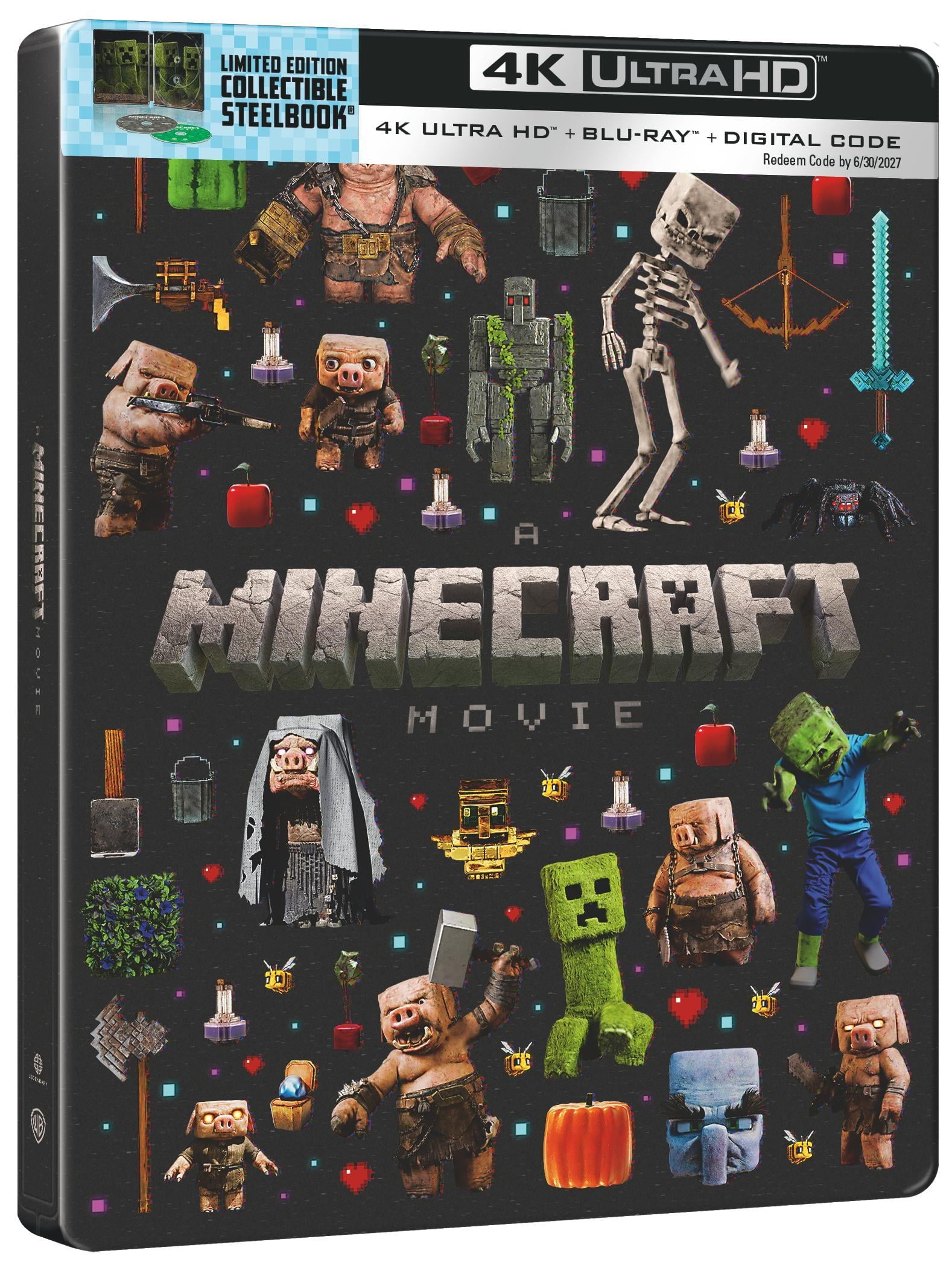 A Minecraft Movie - Limited Edition Steelbook (4K Ultra HD + Blu-ray + Digital)