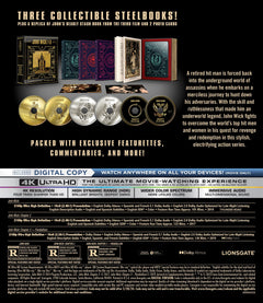 John Wick Chapter 1-3 Stash Book Collection (Steelbook Box Set) (4K Ultra HD + Blu-Ray + Digital Copy)