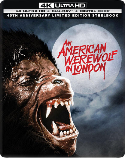 An American Werewolf in London - 45th Anniversary Limited Edition Steelbook (4K Ultra HD + Blu-ray + Digital)