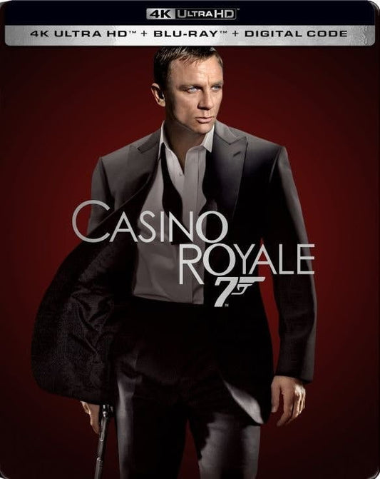 Casino Royale (4K Ultra HD, Blu-Ray, Digital Code) (Steelbook Edition)