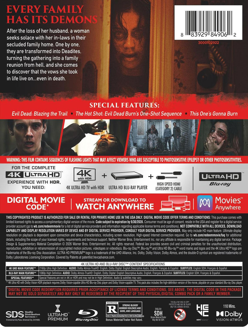Evil Dead Burn - Limited Edition Steelbook (4K Ultra HD + Blu-ray + Digital)-3
