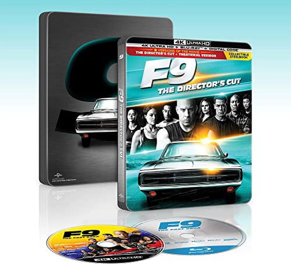 F9: The Fast Saga - Limited Edition Steelbook (4K Ultra HD + Blu-ray + Digital)