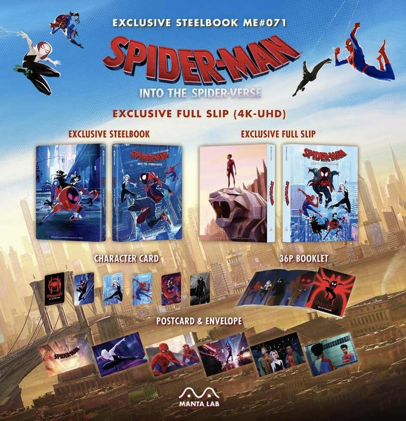Spider-Man: Into the Spider-Verse - Manta Lab Exclusive Steelbook [Full Slip] (4K UHD + Blu-ray)-1