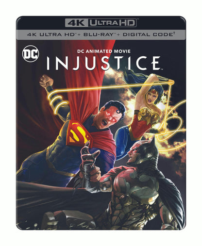 Injustice - Limited Edition Steelbook (4K Ultra HD + Blu ray + Digital)