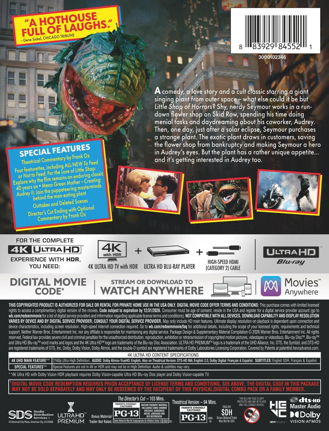 Little Shop of Horrors - Limited Edition Steelbook (4K Ultra HD + Digital)