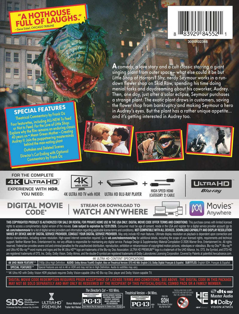 Little Shop of Horrors - Limited Edition Steelbook (4K Ultra HD + Digital)-2