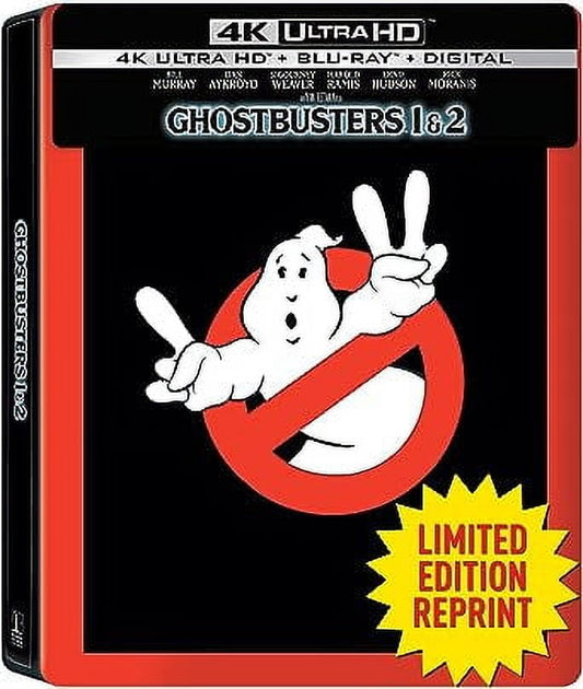Ghostbusters I & II – Limited Edition SteelBook 2-Movie Collection (4K Ultra HD + Blu-ray + Digital)