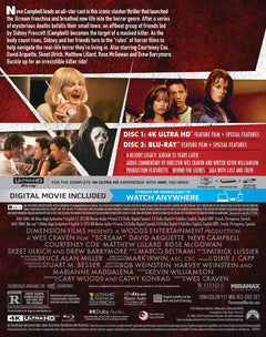 Scream (1996) - Limited Edition Steelbook (4K Ultra HD + Blu-ray + Digital)-4