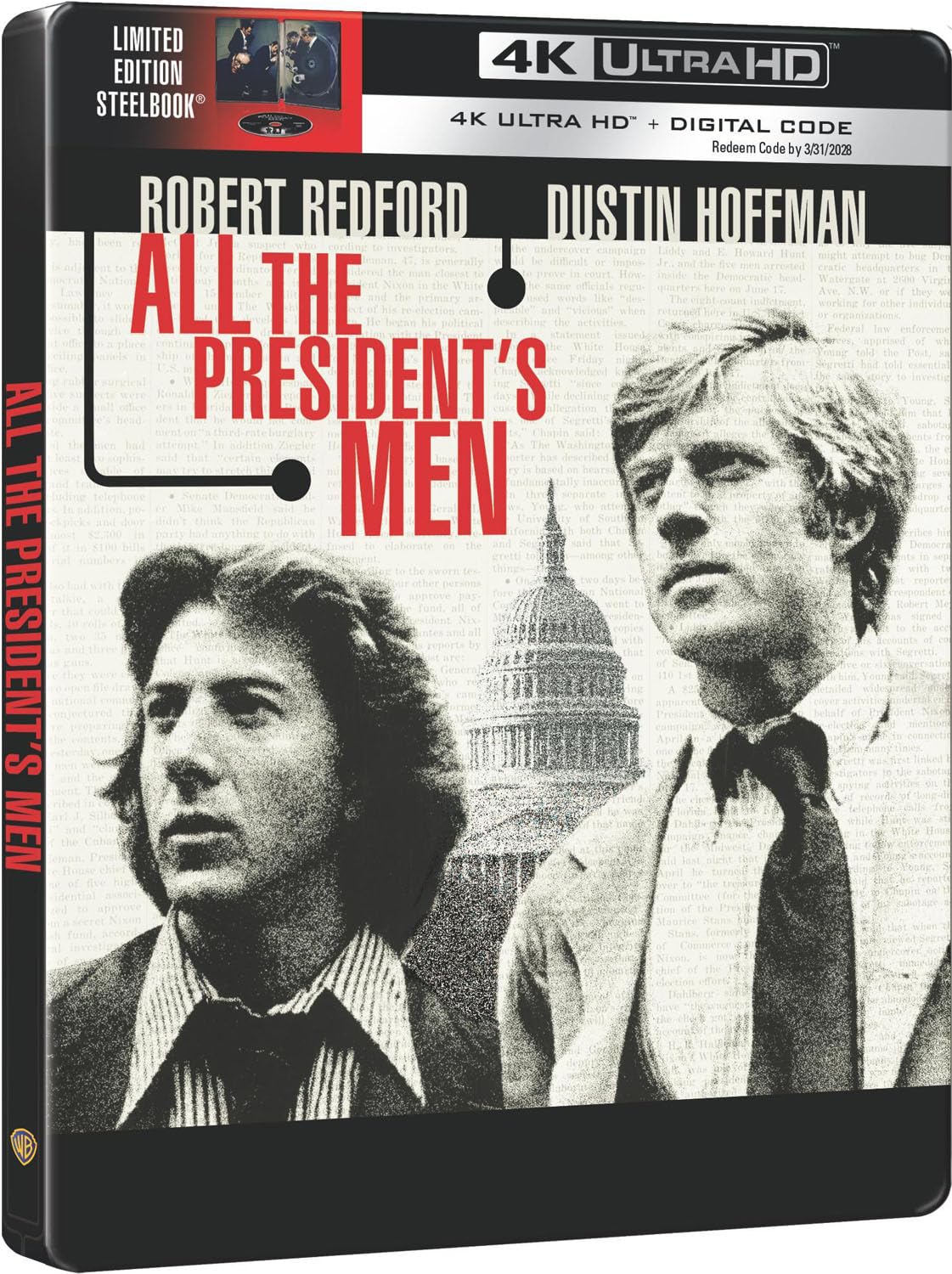 All the President’s Men - Limited Edition Steelbook (4K Ultra HD + Blu-ray + Digital)