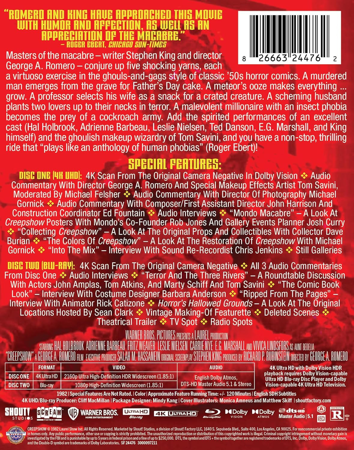 Creepshow (1982) - Limited Edition Steelbook (4K Ultra HD + Blu-ray)