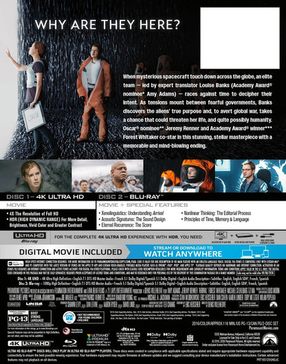 Arrival - Limited Edition Steelbook (4K Ultra HD + Blu-ray + Digital)