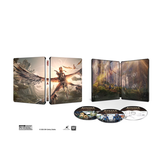 Avatar: Fire And Ash - Limited Edition Steelbook (4K Ultra HD + Blu-ray + Digital)