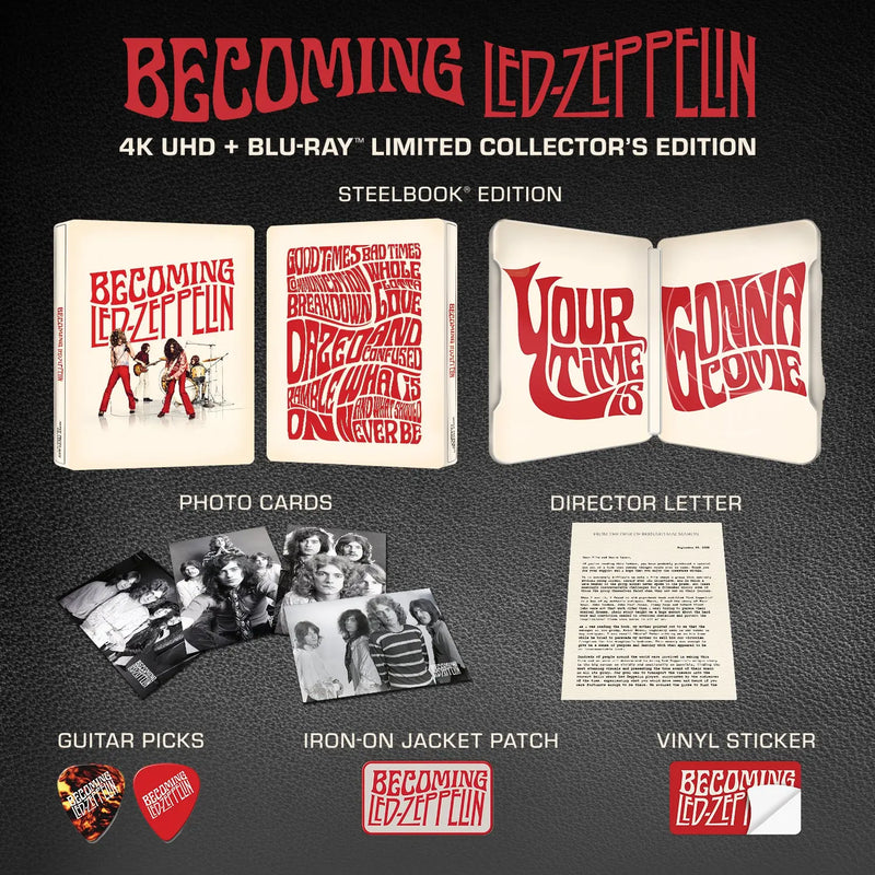Becoming Led Zeppelin - Limited Collector’s Edition Steelbook Boxset (4K Ultra HD + Blu-ray)-1