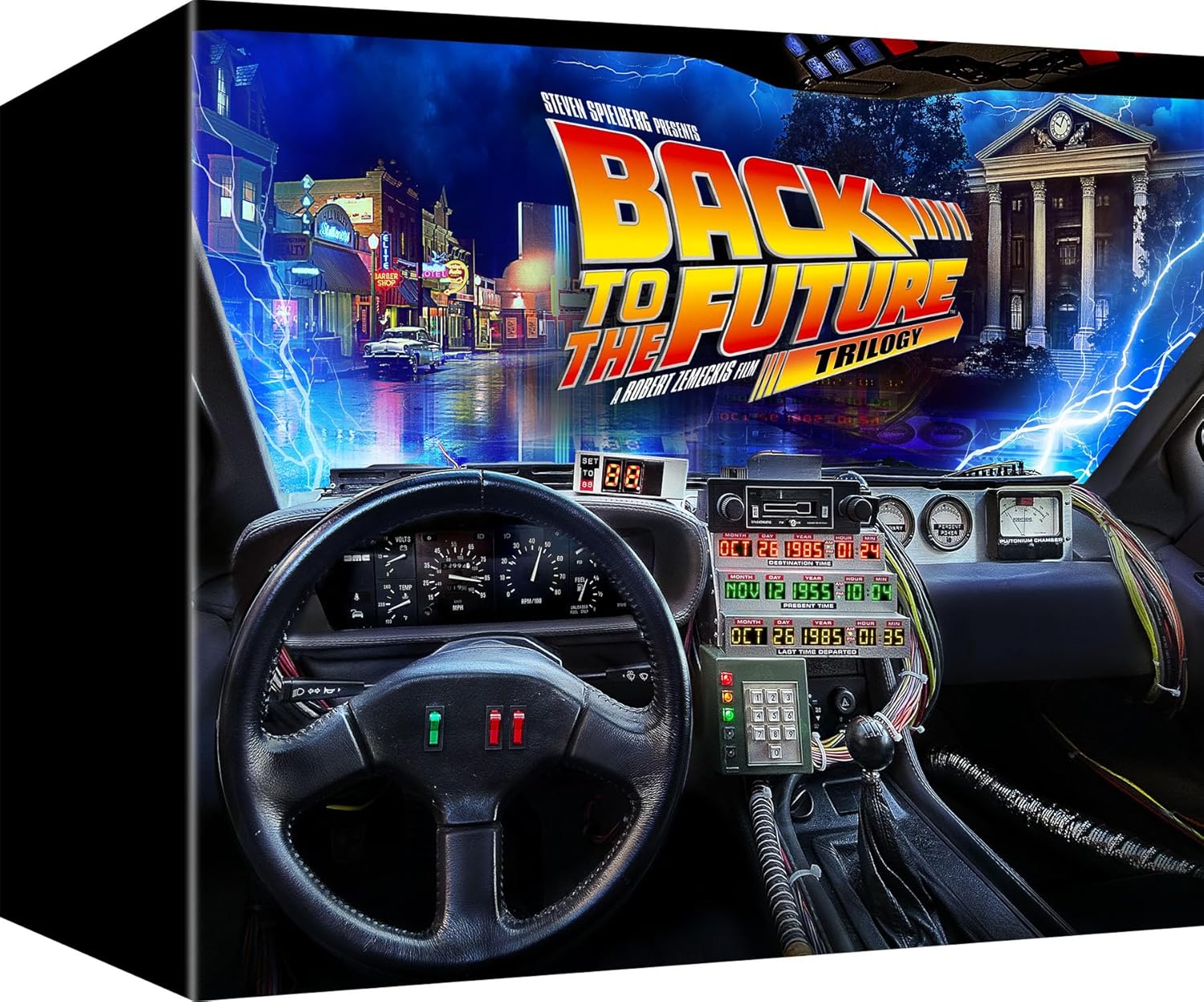 Back to the Future Trilogy: 40th Anniversary Limited Edition Steelbook Giftset (4K Ultra HD + Blu-ray + Digital)