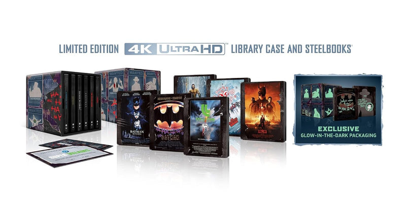 DC Villains - 6-Film Limited Edition Steelbook Library Case (4K Ultra HD + Blu-ray + Digital)-1