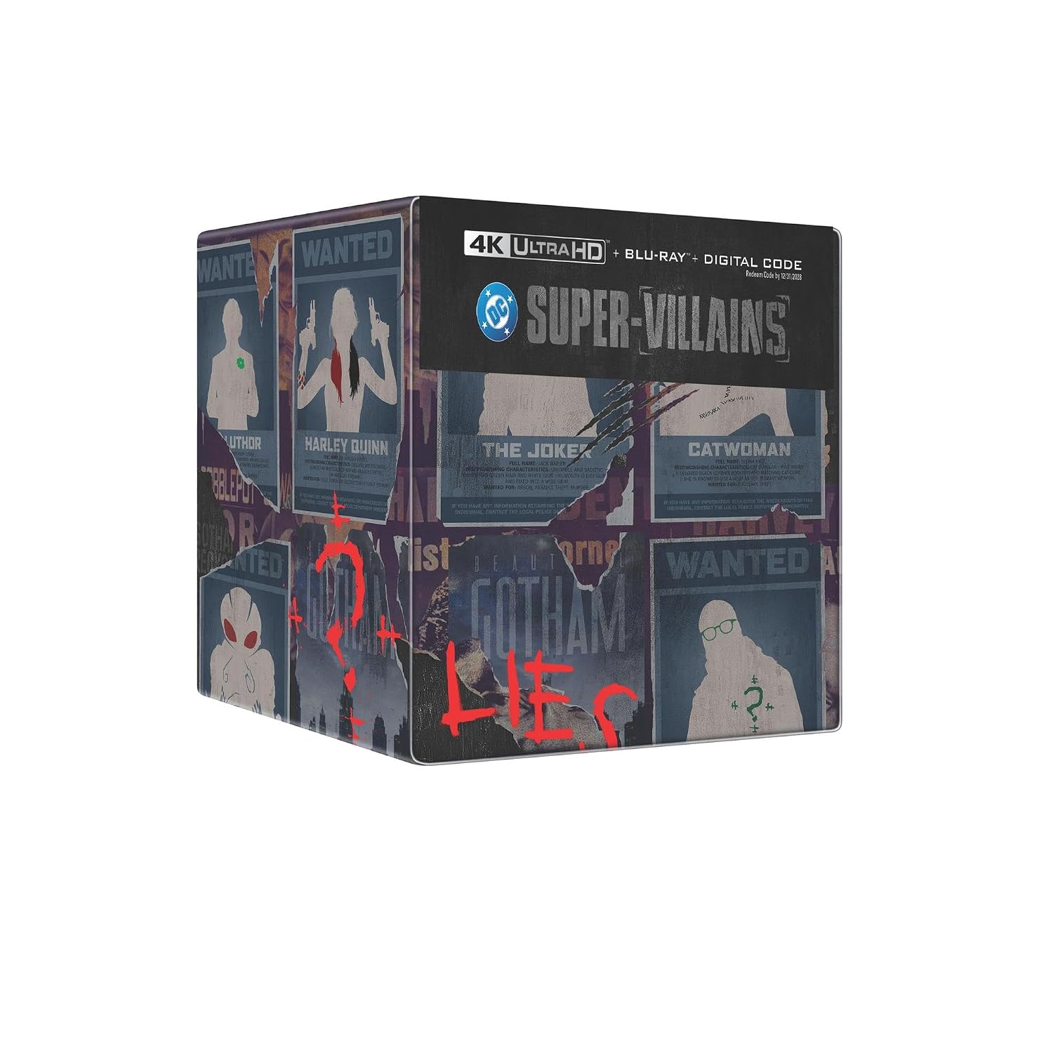 DC Villains - 6-Film Limited Edition Steelbook Library Case (4K Ultra HD + Blu-ray + Digital)-2