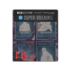DC Villains - 6-Film Limited Edition Steelbook Library Case (4K Ultra HD + Blu-ray + Digital)-4
