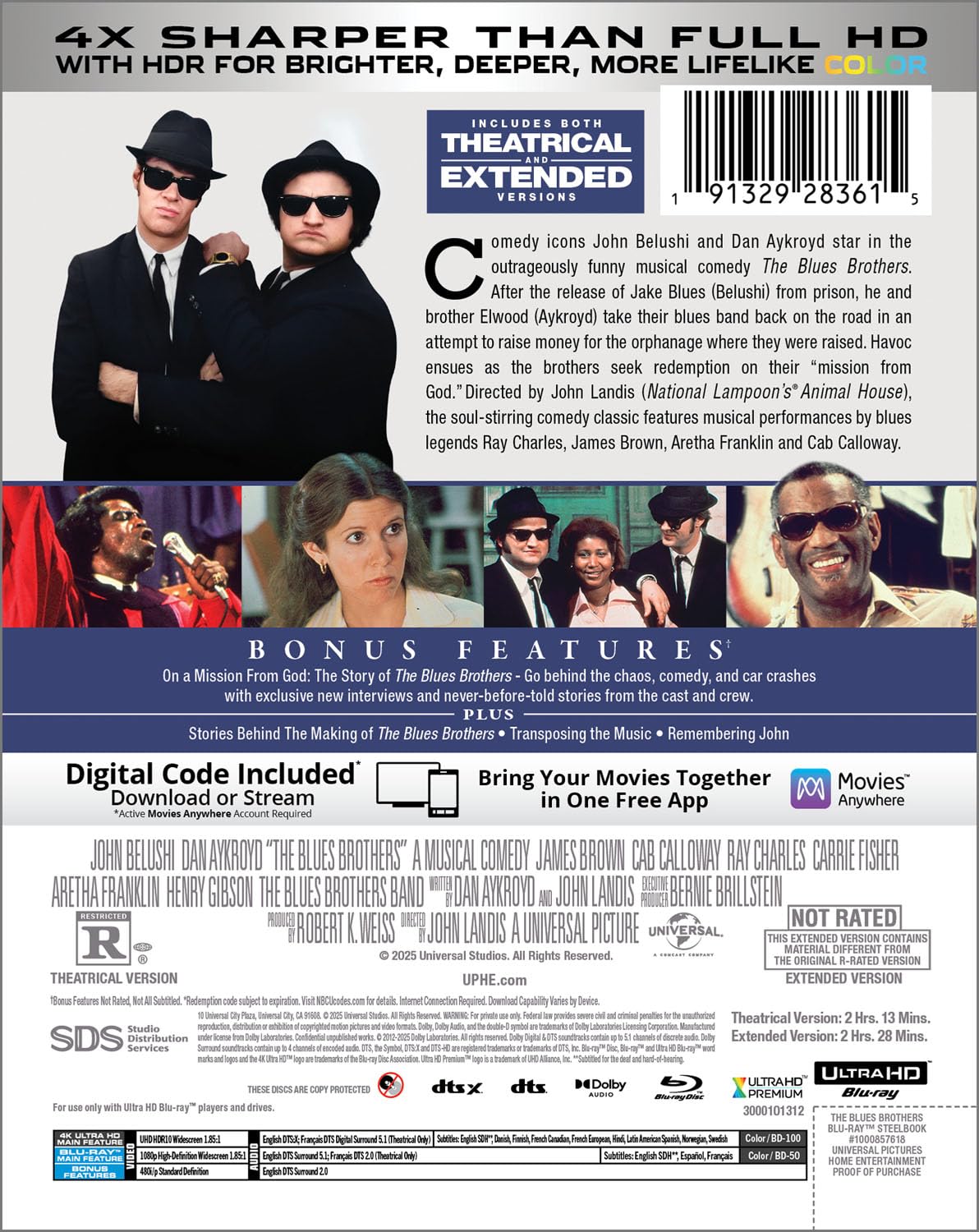 The Blues Brothers - Limited Edition Steelbook (4K Ultra HD + Blu-ray + Digital)-3
