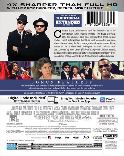 The Blues Brothers - Limited Edition Steelbook (4K Ultra HD + Blu-ray + Digital)