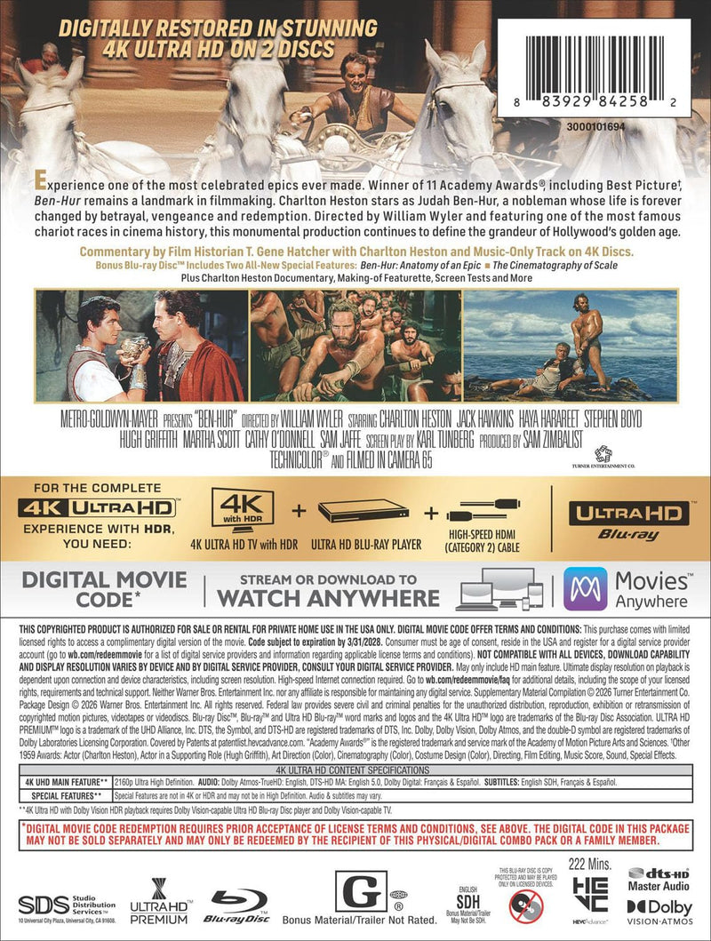 Ben-Hur - Limited Edition Steelbook (4K Ultra HD + Digital)-3