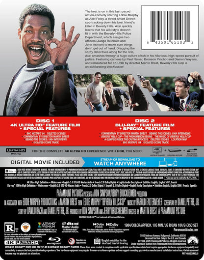 Beverly Hills Cop - Limited Edition Steelbook (4K Ultra HD + Blu-ray)