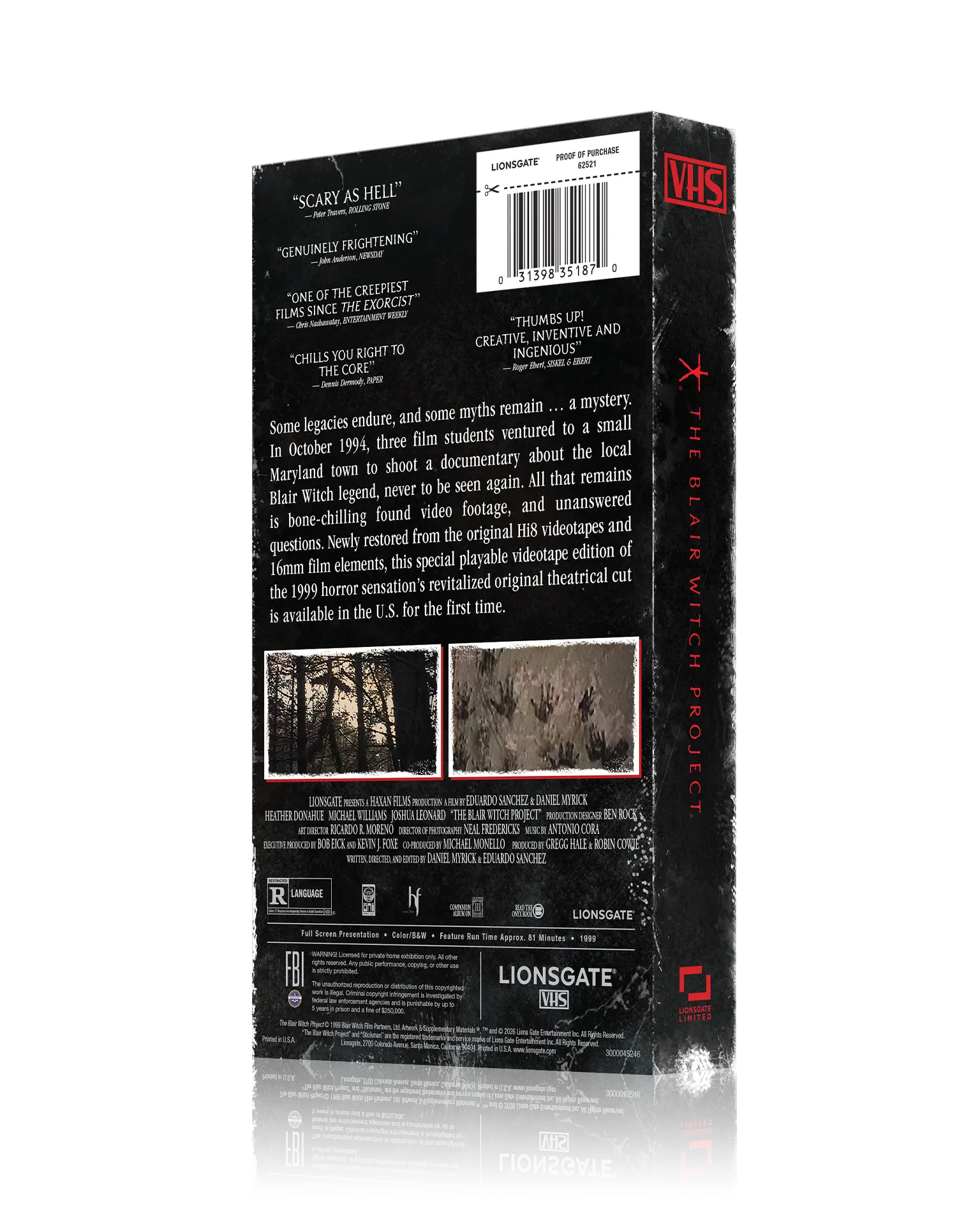 The Blair Witch Project - Be Kind, Rewind Edition (VHS) — product image 6