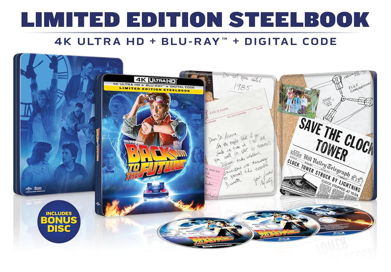 Back to the Future - Limited Edition 40th Anniversary Complete Steelbook Collection (4K Ultra HD + Blu-ray + Digital)-2