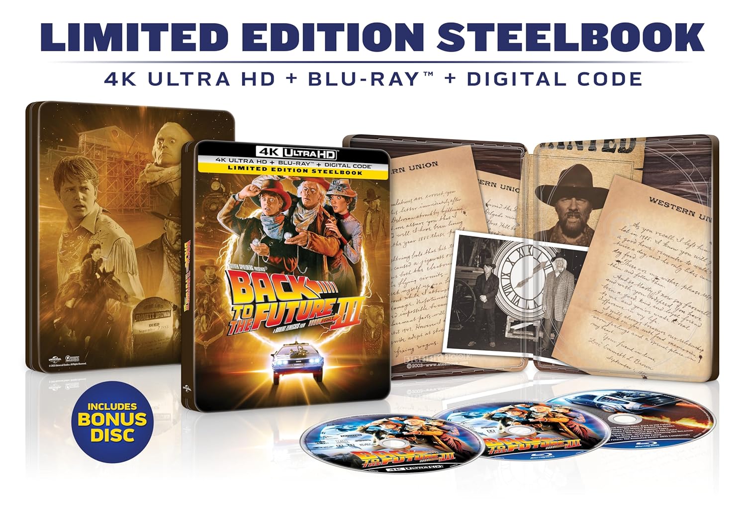 Back to the Future - Limited Edition 40th Anniversary Complete Steelbook Collection (4K Ultra HD + Blu-ray + Digital)-4