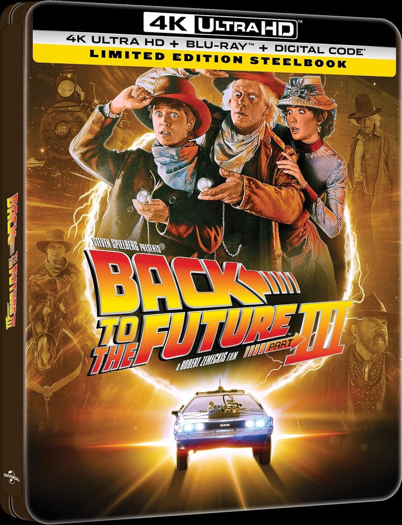 Back to the Future Part III - Limited Edition 40th Anniversary Steelbook (4K Ultra HD + Blu-ray + Digital)-2