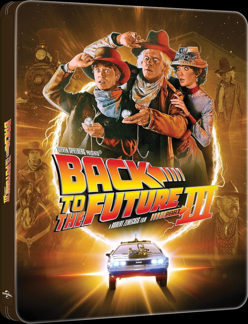 Back to the Future Part III - Limited Edition 40th Anniversary Steelbook (4K Ultra HD + Blu-ray + Digital)-3