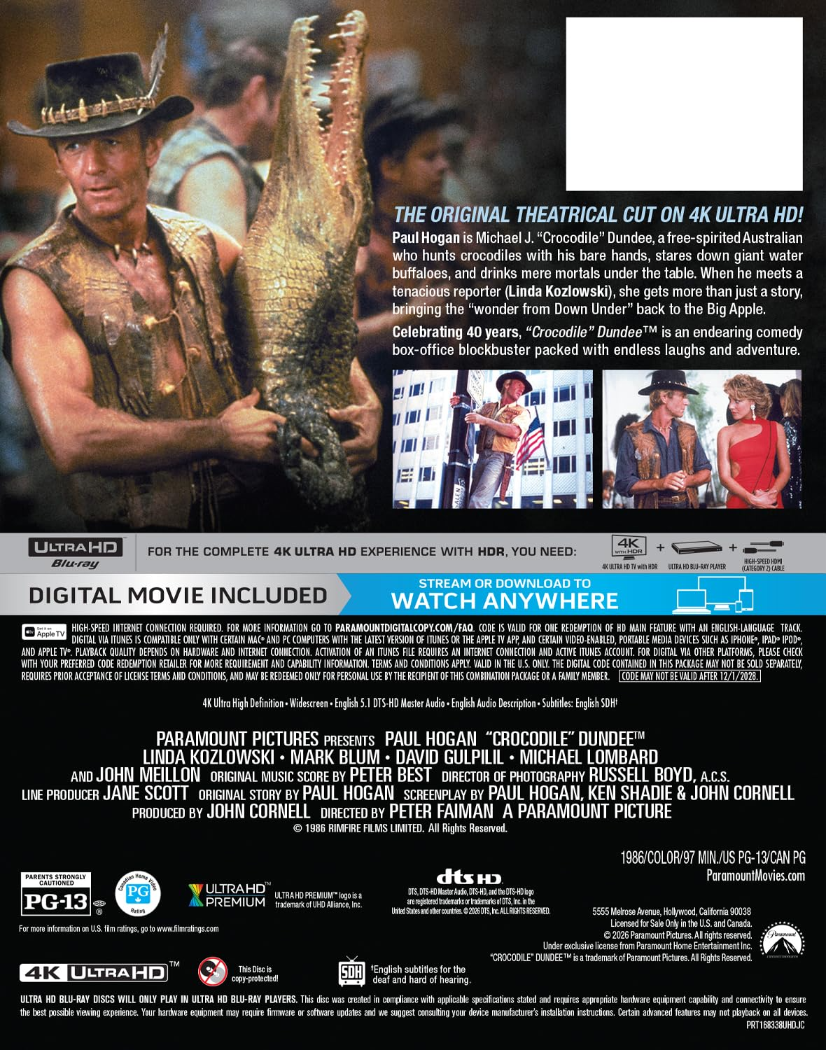 Crocodile Dundee - Limited Edition Steelbook (4K Ultra HD + Blu-ray + Digital)-3