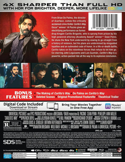 Carlito's Way - Limited Edition Steelbook (4K Ultra HD + Blu-ray + Digital)