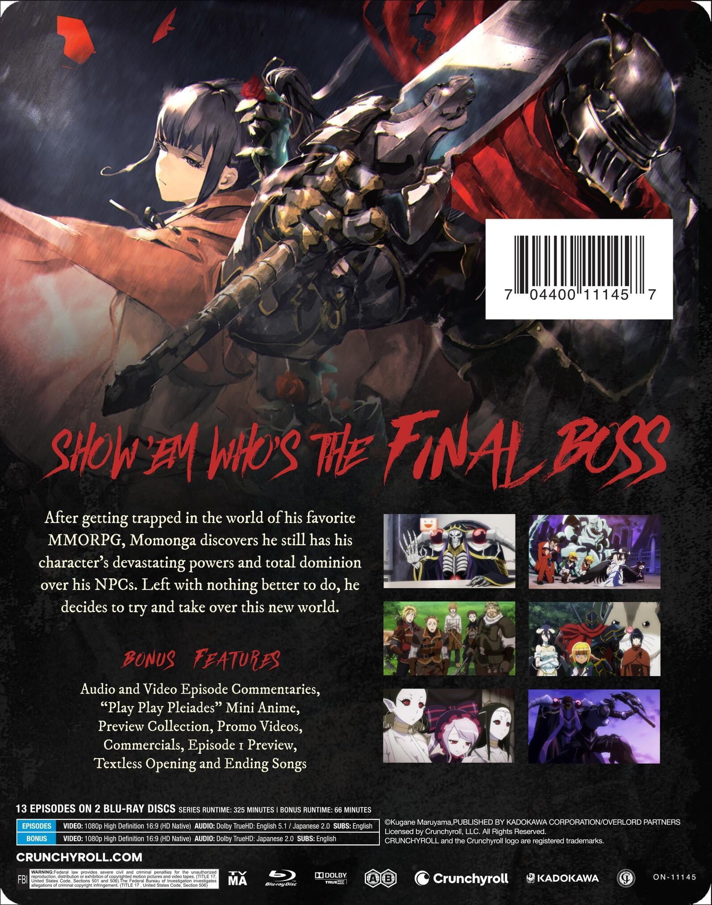 Overlord - Season 1 Steelbook (Blu-ray)