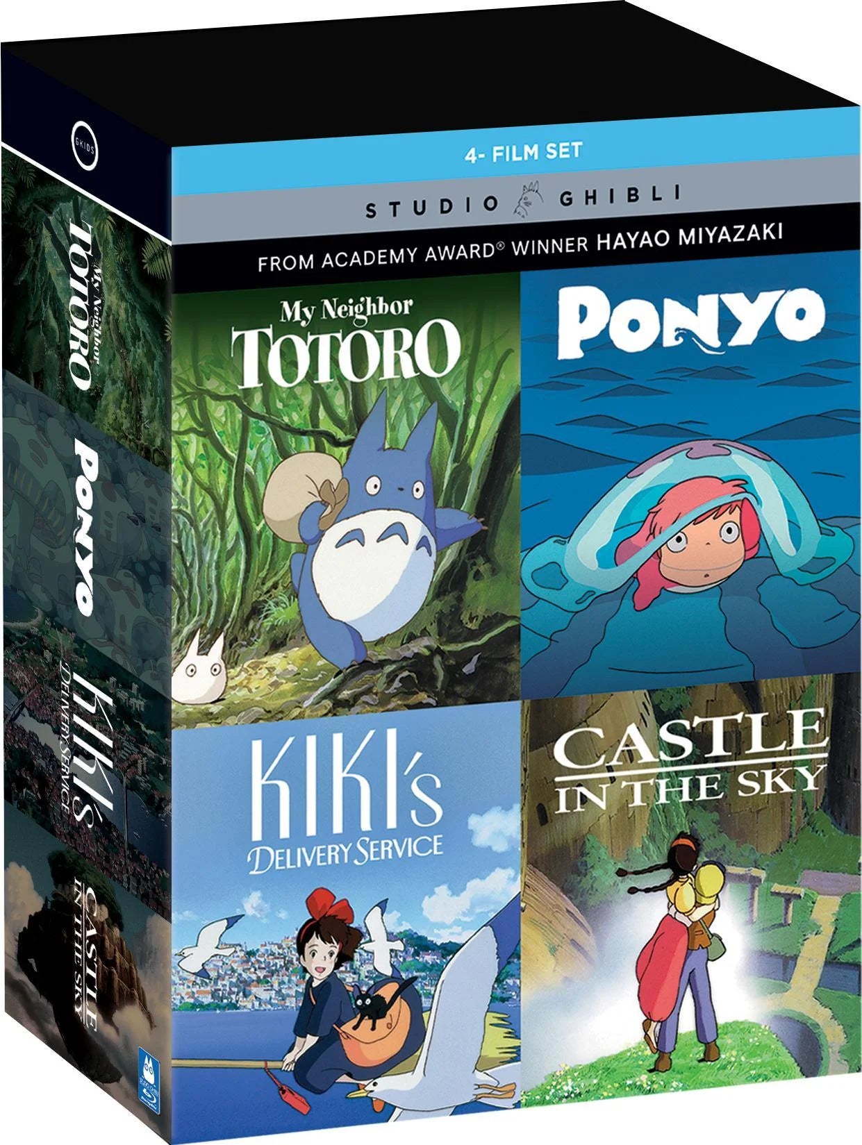 Limited Edition 4-Movie Studio Ghibli Collection: My Neighbor Totoro - Ponyo - Kiki's Delivery Service - Castle In The Sky (Blu-ray)