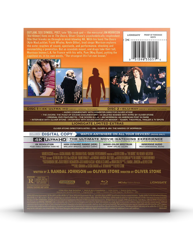 The Doors - Limited Edition Steelbook (4K Ultra HD + Blu-ray + Digital)-6