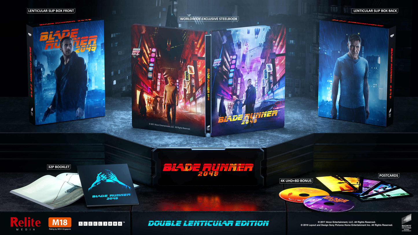 Blade Runner 2049 - Relite Exclusive Steelbook [Double Lenticular Full Slip /1000] (4K Ultra HD + Blu-ray)