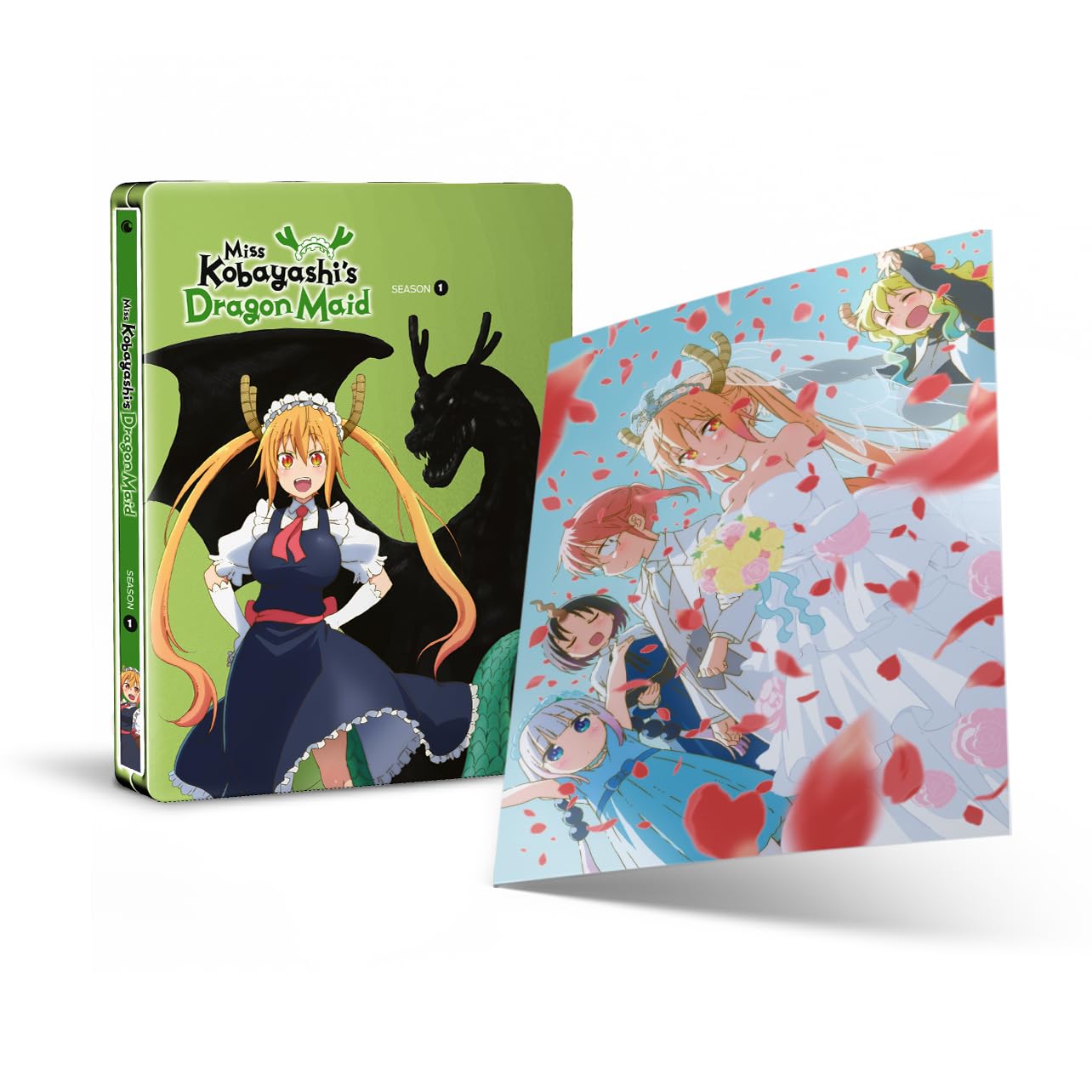Miss Kobayashi's Dragon Maid Season 1 SteelBook with art card