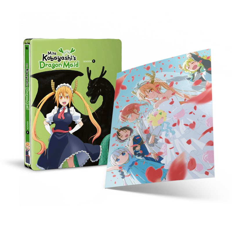 Miss Kobayashi's Dragon Maid Season 1 SteelBook with art card