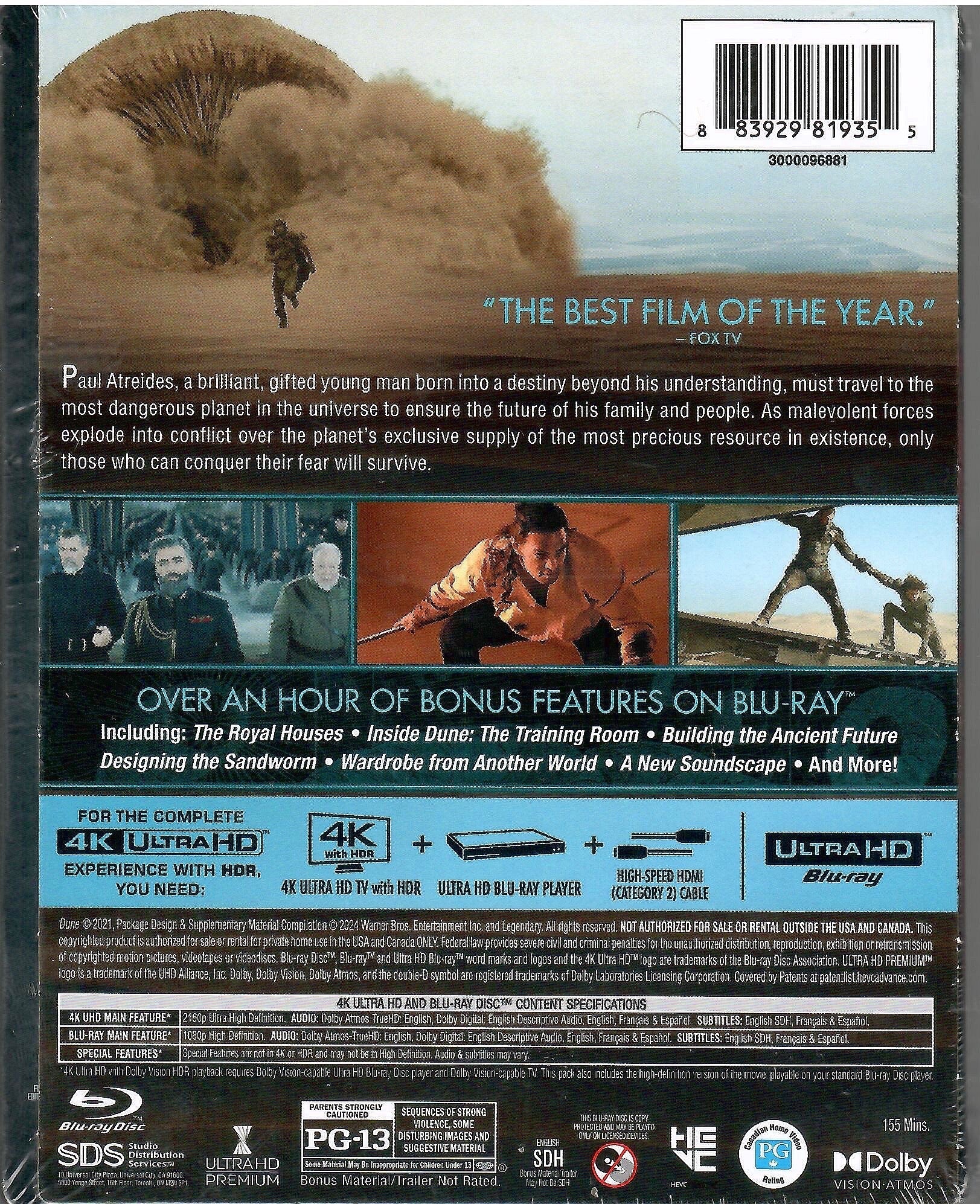 Dune - Limited Edition Glow In The Dark Steelbook (4K Ultra HD + Blu-ray)-4