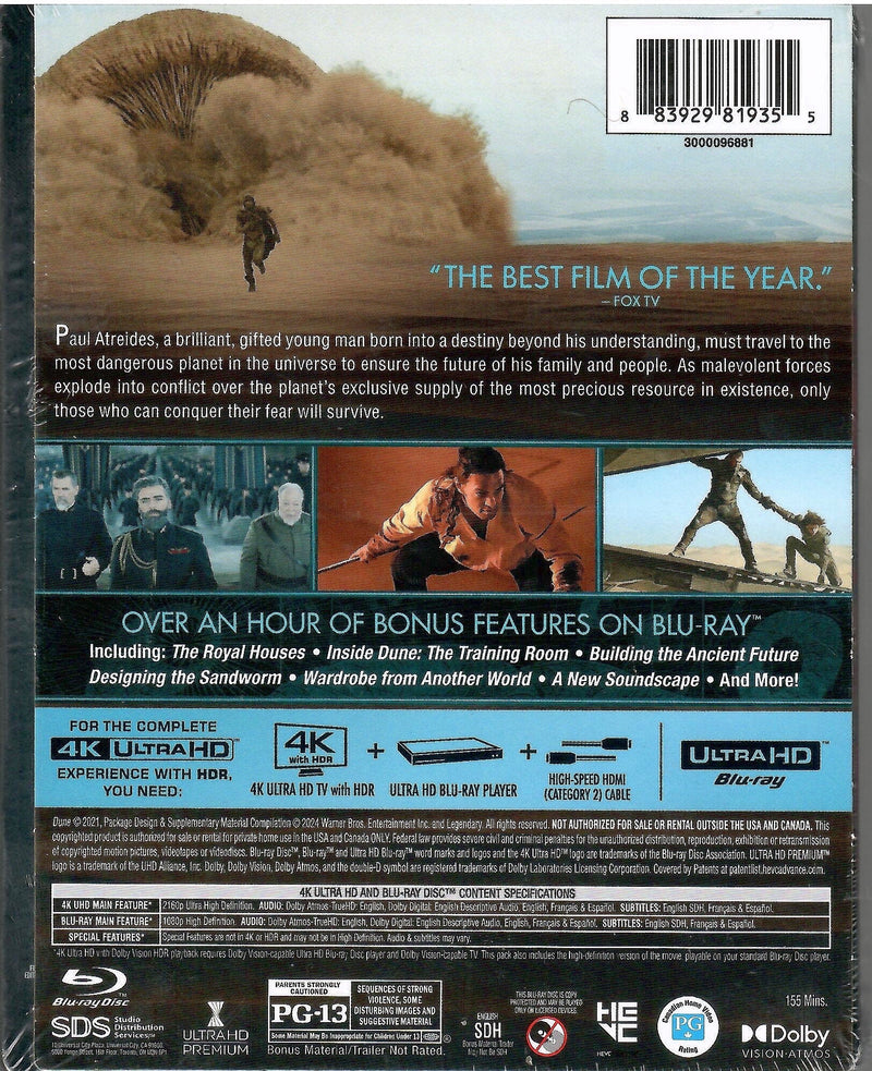 Dune - Limited Edition Glow In The Dark Steelbook (4K Ultra HD + Blu-ray)-4