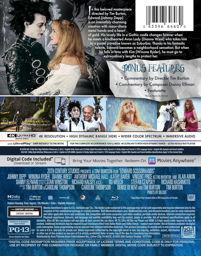 Edward Scissorhands - Limited Edition Steelbook (4K Ultra HD + Blu-ray + Digital)-3