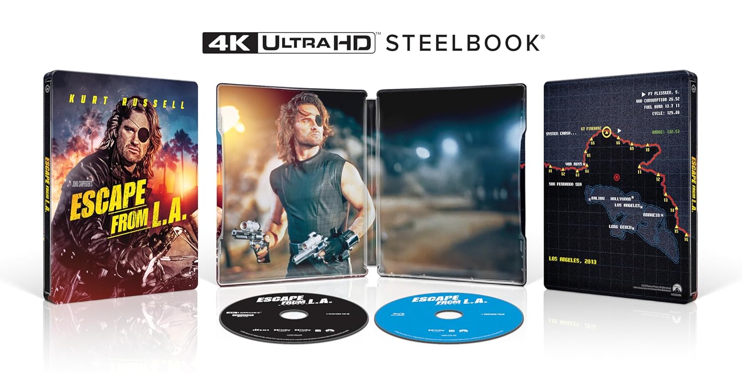 Escape From L.A -  30th Anniversary Limited Edition Steelbook (4K Ultra HD + Blu-ray + Digital)