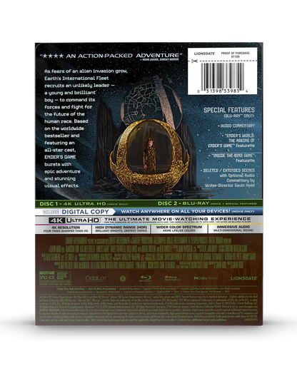 Ender's Game - Limited Edition Steelbook (4K Ultra HD + Blu-ray + Digital)