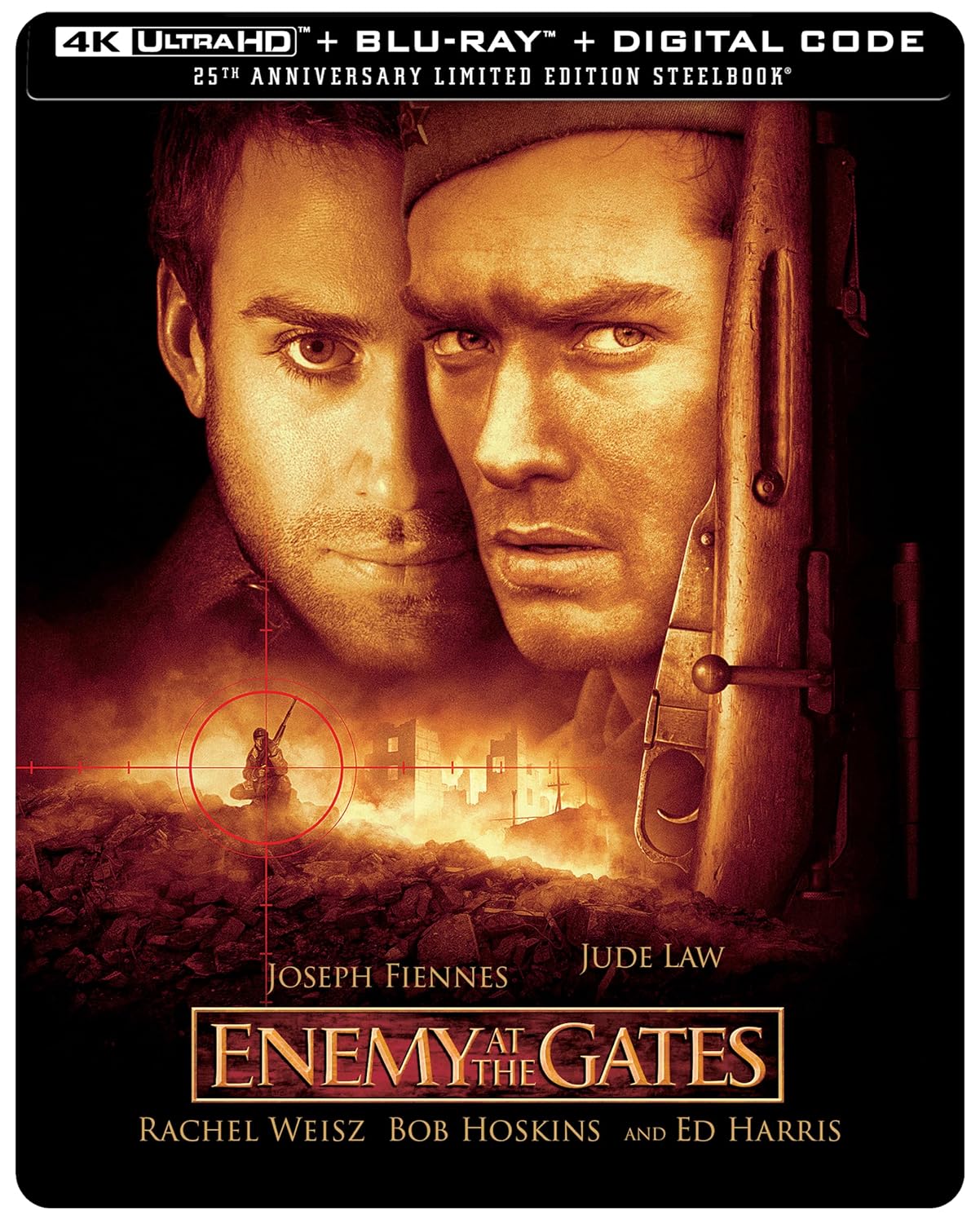 Enemy at the Gates - Limited Edition Steelbook (4K Ultra HD + Blu-ray + Digital)