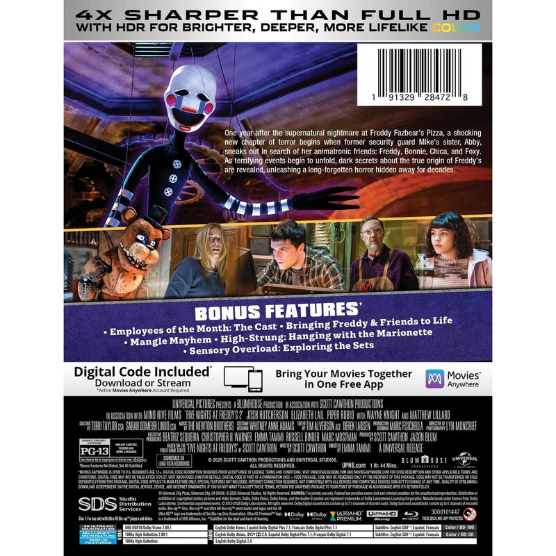 Five Nights at Freddy's 2 - Limited Edition Steelbook (4K Ultra HD + Blu-ray + Digital)-3