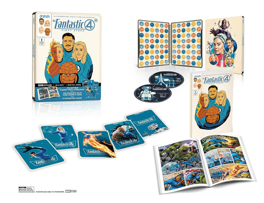 Fantastic Four: First Steps - Amazon Exclusive Steelbook (4K UHD + Blu-ray + Digital)