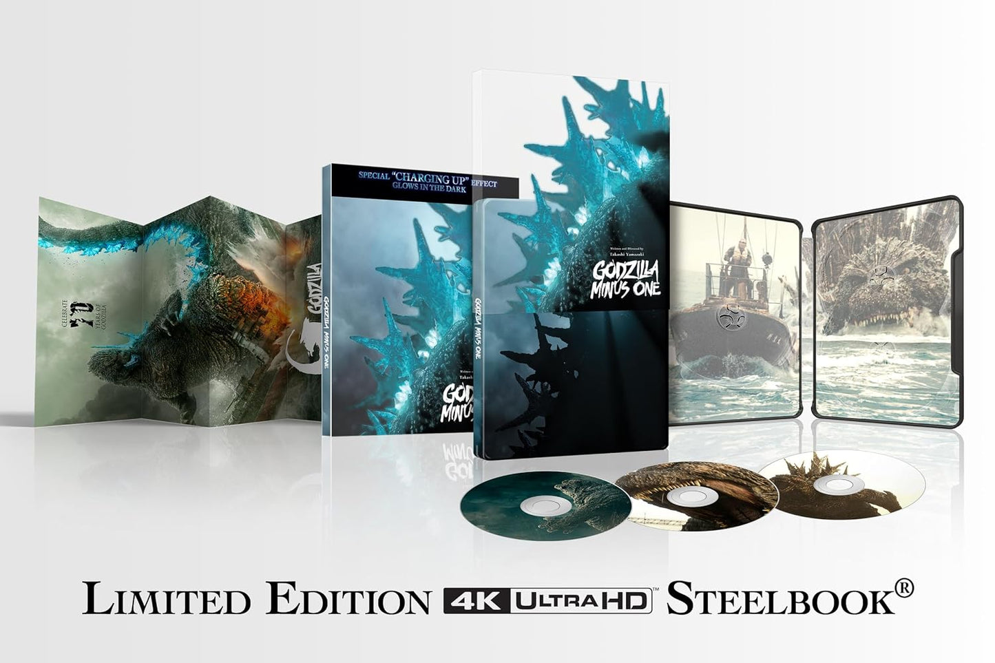 Godzilla Minus One - Limited Edition Steelbook (4K Ultra HD + Blu-ray) — package view 1